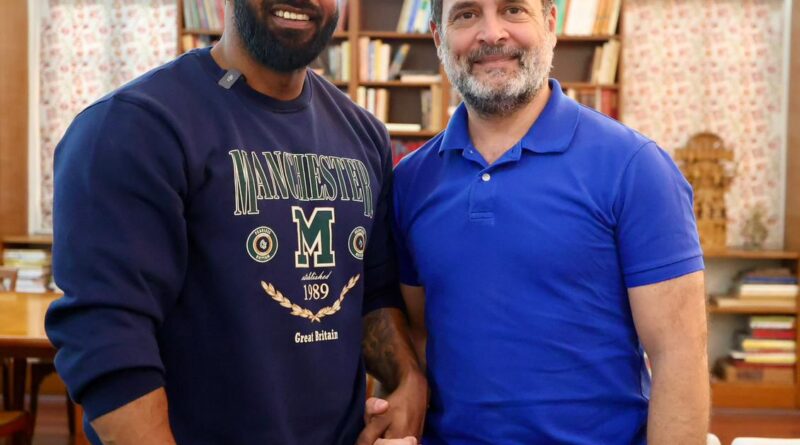 कोटद्वार के दीपक ने की राहुल गांधी से मुलाकात