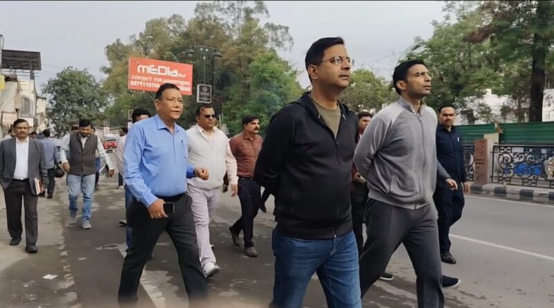 सचिव ने किया मार्गों के रेस्टोरेशन कार्यों का व्यापक निरीक्षण