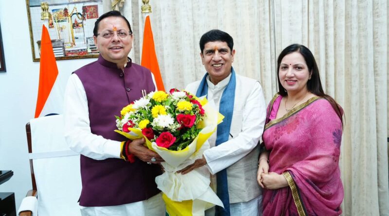 नवनियुक्त कैबिनेट मंत्री प्रदीप बत्रा ने की सीएम से मुलाकात 