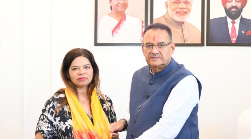 कृषि मंत्री ने दी नवोन्मेषी कृषक डॉ. पूजा गौड़ बधाई