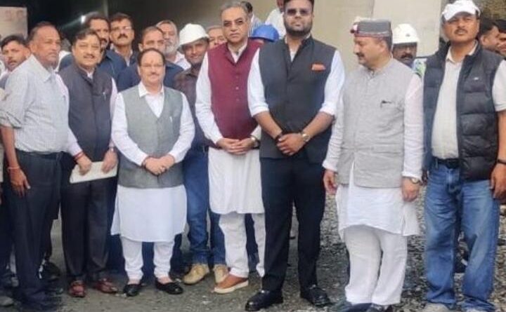 केंद्रीय मंत्री ने एसपीएस कंस्ट्रक्शंस द्वारा निर्माणाधीन शिमला बाईपास परियोजना की प्रगति का किया अवलोकन
