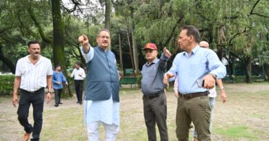 सैनिक कल्याण मंत्री ने कार्यक्रम स्थल का लिया जायजा