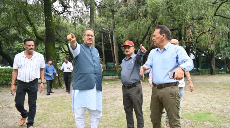 सैनिक कल्याण मंत्री ने कार्यक्रम स्थल का लिया जायजा